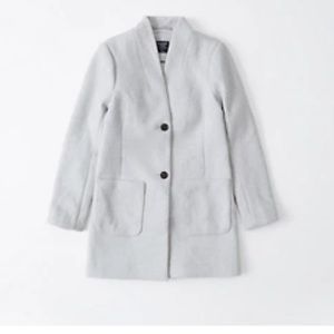 Abercrombie Collarless Wool-Blend Coat